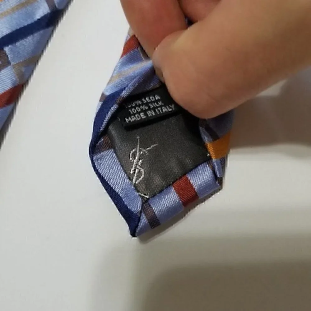 YSL Yves Saint Laurent 100% Silk Designer Tie